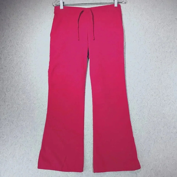 Cherokee Women's Work Wear Hot Pink  Scrub Pants in Size XXS - Picture 1 of 11